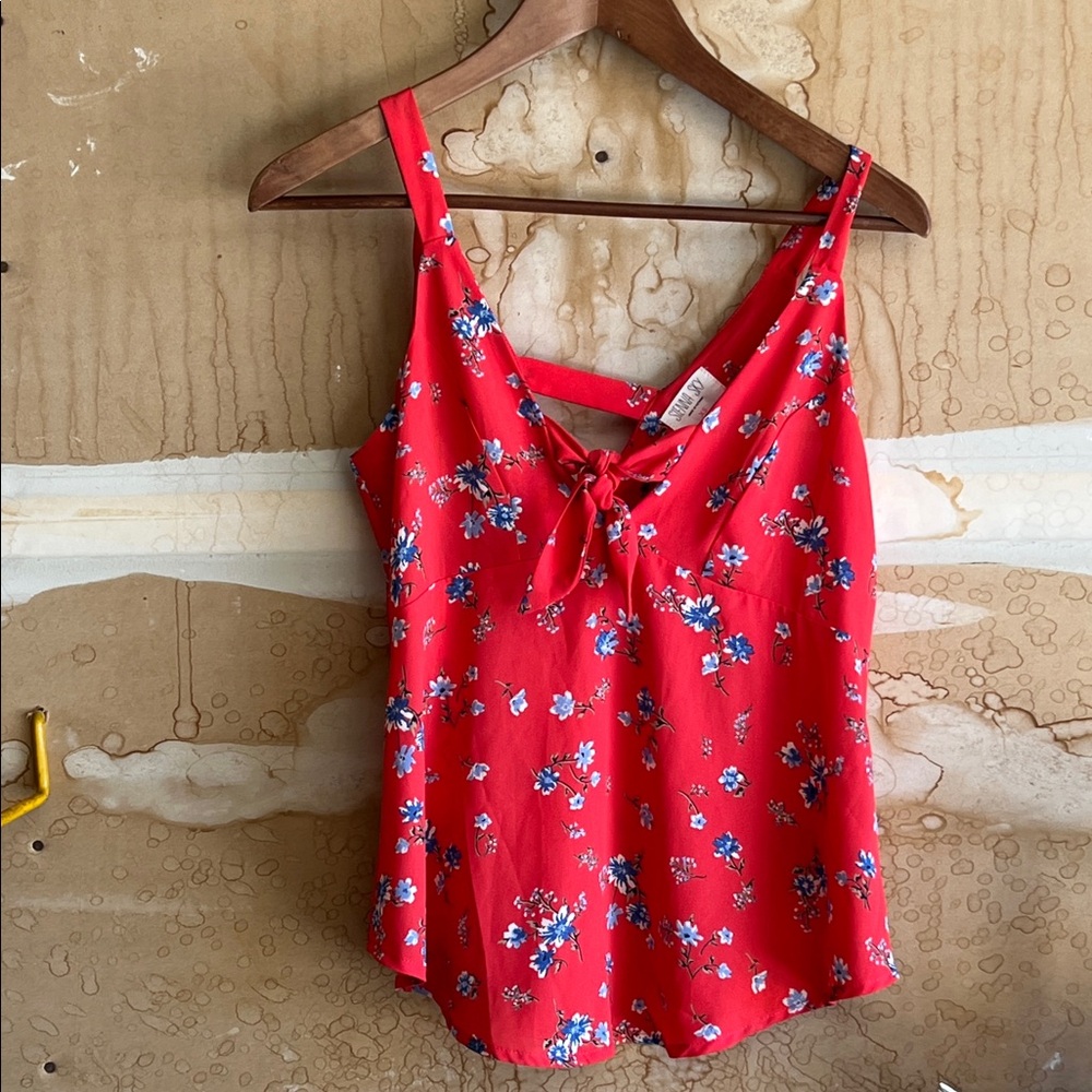 Sienna Sky Red Floral Camisole Top